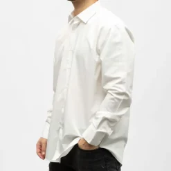 Bill00 chemise coton poly blanc - uni Homme BILL TORNADE