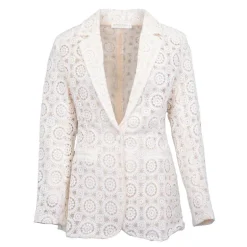 Blazer ivoire brodé Valy Femme LA PETITE ETOILE