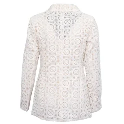 Blazer ivoire brodé Valy Femme LA PETITE ETOILE