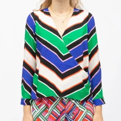 Blouse à rayures bess col croisé Femme LA PETITE ETOILE