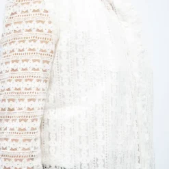 Blouse blanc écru dentelle betsy col montant Femme LA PETITE ETOILE