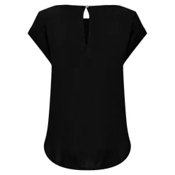 Blouse col rond asymétrique avec bouton Femme ONLY