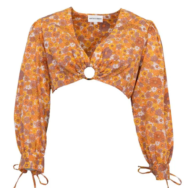 Blouse crop marty à fleurs Femme ANTIK BATIK