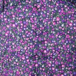 Blouse fleurie violet manches volantes Femme LA PETITE ETOILE