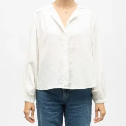 Blouse légère blanche berlia col V Femme LA PETITE ETOILE