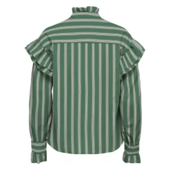 Blouse malou imprimé à rayures épaules à volants Femme ONLY