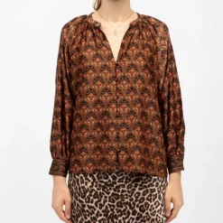 Blouse romano bonti imprimé graphique Femme LA PETITE ETOILE