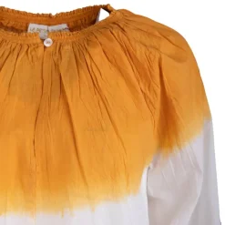 Blouse tie and dye 100% coton nicolira caramel Femme LA PETITE ETOILE