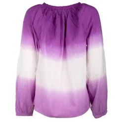 Blouse tie and dye violette en coton nicolira Femme LA PETITE ETOILE