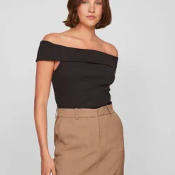 Blouses kani black épaules dénudées Femme VILA