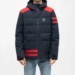 Blouson de ski à capuche avec bandes réfléchissantes Homme ROSSIGNOL