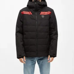 Blouson de ski à capuche avec bandes Homme ROSSIGNOL