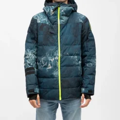 Blouson de ski à motif imprimé avec capuche Homme ROSSIGNOL