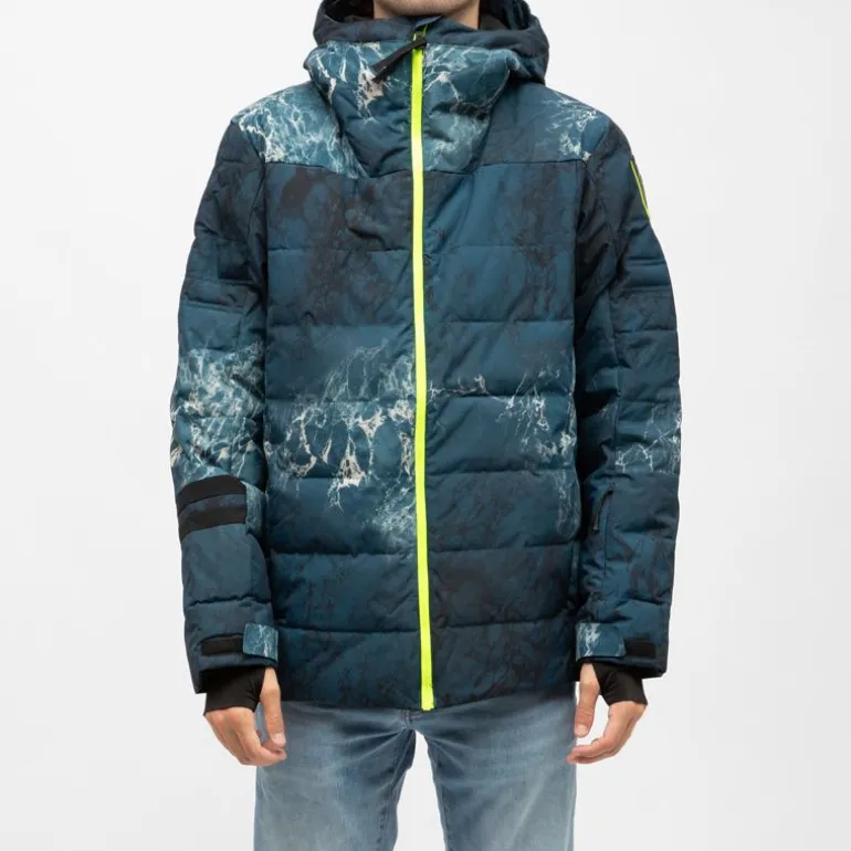 Blouson de ski à motif imprimé avec capuche Homme ROSSIGNOL