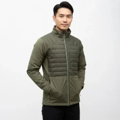 Blouson matelassé col montant softshell col montant avec bandes réfléchissantes Homme ROSSIGNOL