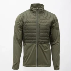 Blouson matelassé col montant softshell col montant avec bandes réfléchissantes Homme ROSSIGNOL