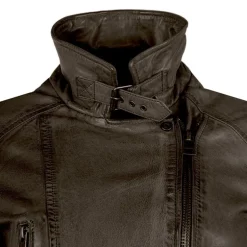 Blouson style perfecto en cuir Femme OAKWOOD