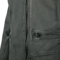 Blouson style perfecto en cuir Femme OAKWOOD