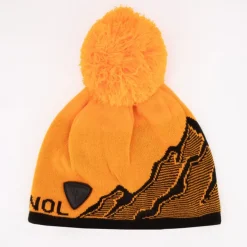 Bonnet coloré avec pompon imprimé montagne Enfant, Bébé ROSSIGNOL