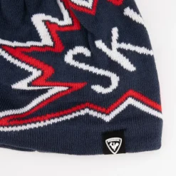 Bonnet imprimé avec pompon Enfant ROSSIGNOL