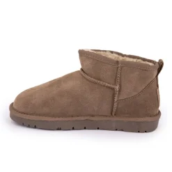 Boots basses fourrées tige cuir doublées synthétique Femme KELARA