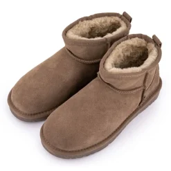 Boots basses fourrées tige cuir doublées synthétique Femme KELARA