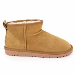 Boots basses fourrées tige cuir doublées synthétique Femme KELARA