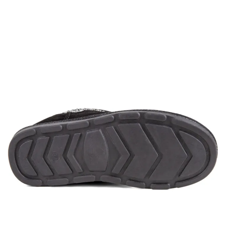 Boots Chacha fourrées noires Femme LES TROPEZIENNES