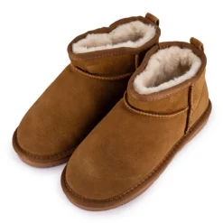 Boots en cuir fourrées ultra-mini fille Enfant KELARA