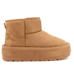 Boots lindy doublée fausse fourrure semelle en tissu Femme BURTON OF LONDON