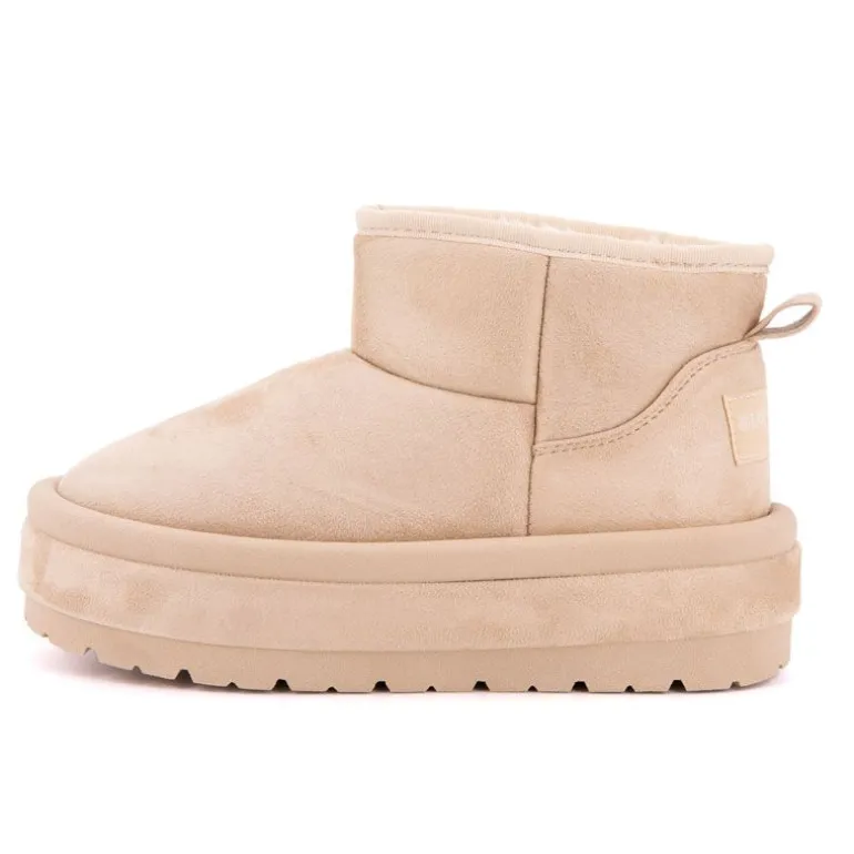 Boots lindy doublée fausse fourrure semelle en tissu Femme BURTON OF LONDON