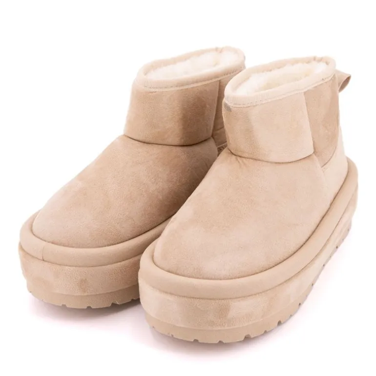 Boots lindy doublée fausse fourrure semelle en tissu Femme BURTON OF LONDON