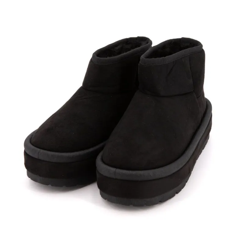 Boots lindy doublée fausse fourrure semelle en tissu Femme BURTON OF LONDON