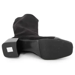 Bottes noir bi matière Femme ZUCHINI