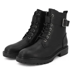 Bottine à lacets noire Femme DEELUXE 74