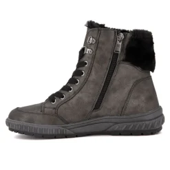 Bottine fourrée platin marron gris Femme ROMIKA