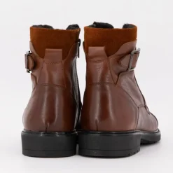 Bottines à lacets cognac avec zip Homme PIERRE CARDIN