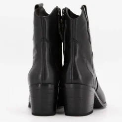 Bottines à talons cuir inspiration santiag Femme ELWIN