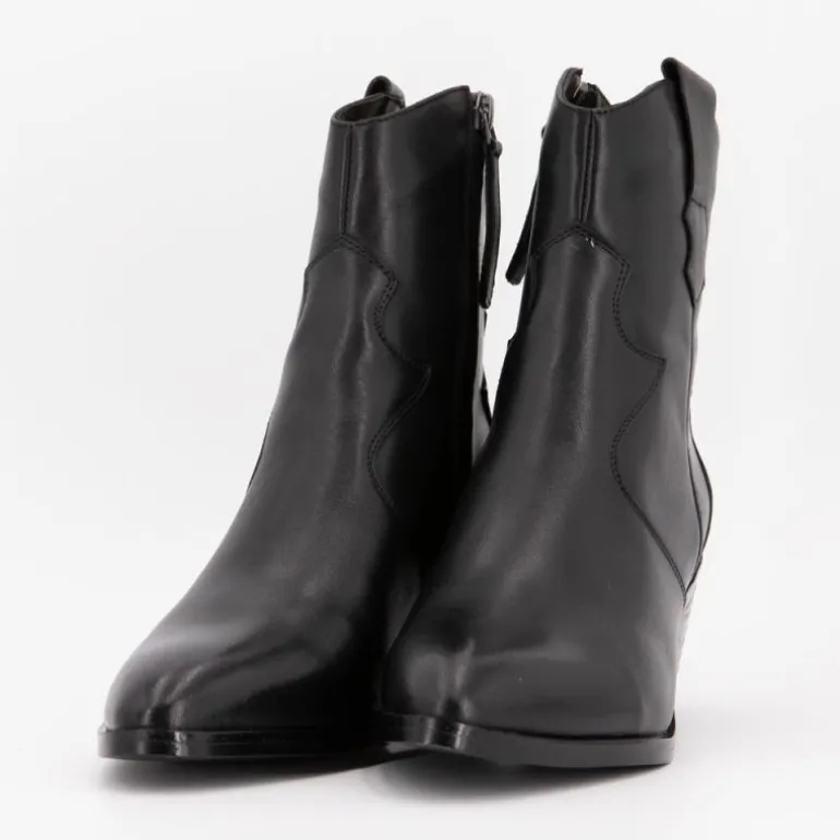 Bottines à talons cuir inspiration santiag Femme ELWIN