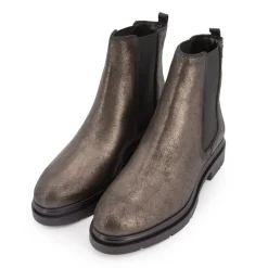 Bottines bronze cuir Selma à enfiler Femme LES TROPEZIENNES PAR M.BELARBI