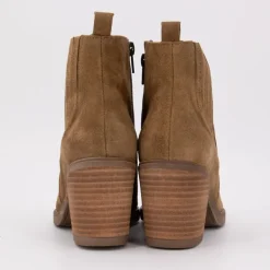 Bottines camel cuir à talons couleur unie Femme PATRICIA MILLER