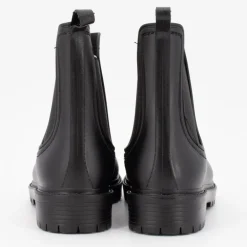 Bottines chelsea de pluie noir élastique Femme KELARA