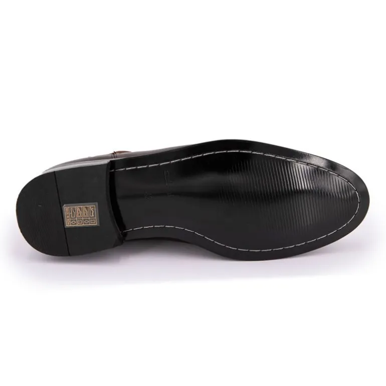 Bottines chelsea Matias cuir marron Homme MAISON HERITAGE