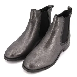 Bottines cuir brillantes Myla argent élastique Femme LES TROPEZIENNES PAR M.BELARBI
