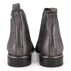Bottines cuir brillantes Myla argent élastique Femme LES TROPEZIENNES PAR M.BELARBI