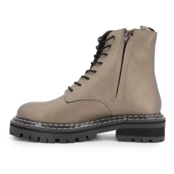 Bottines cuir grainé reine avec lacets Femme LES TROPEZIENNES PAR M.BELARBI