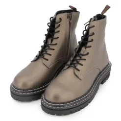 Bottines cuir grainé reine avec lacets Femme LES TROPEZIENNES PAR M.BELARBI