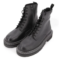 Bottines cuir grainé reine avec lacets Femme LES TROPEZIENNES PAR M.BELARBI