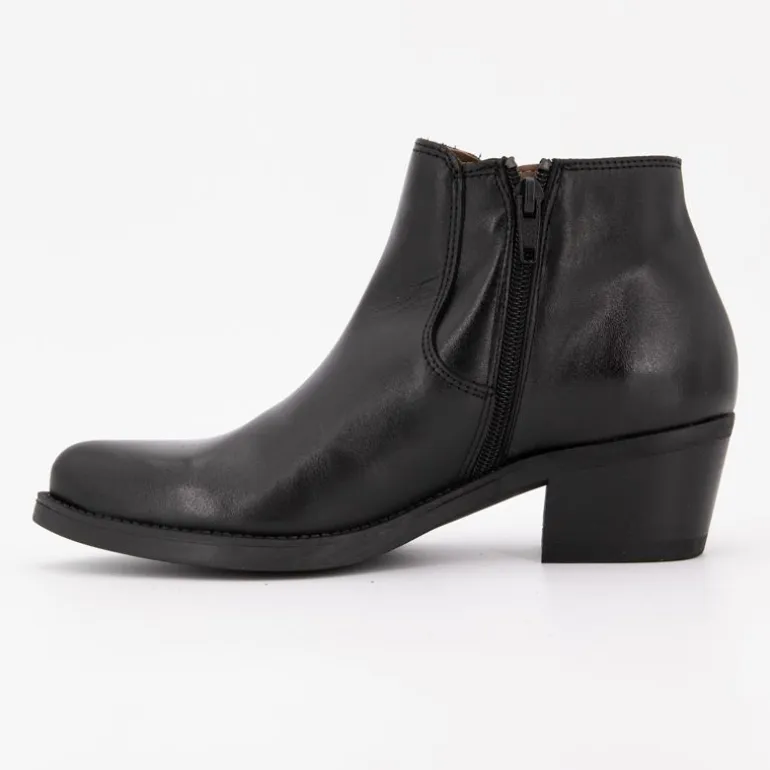 Bottines cuir lisse avec empiècement métalissé Femme PATRICIA MILLER