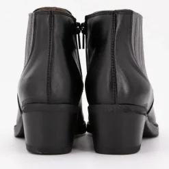 Bottines cuir lisse avec empiècement métalissé Femme PATRICIA MILLER